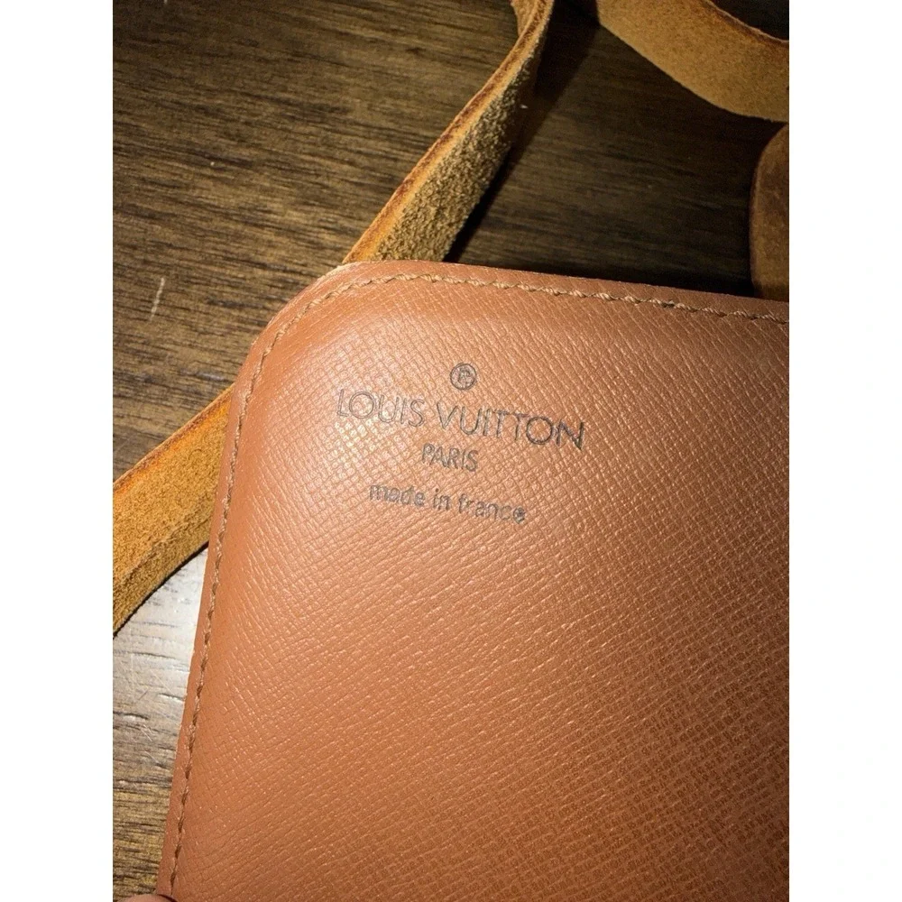 Louis Vuitton Cartouchiere Crossbody Bag Monogram Canvas Leather Vachetta READ - Picture 15 of 16